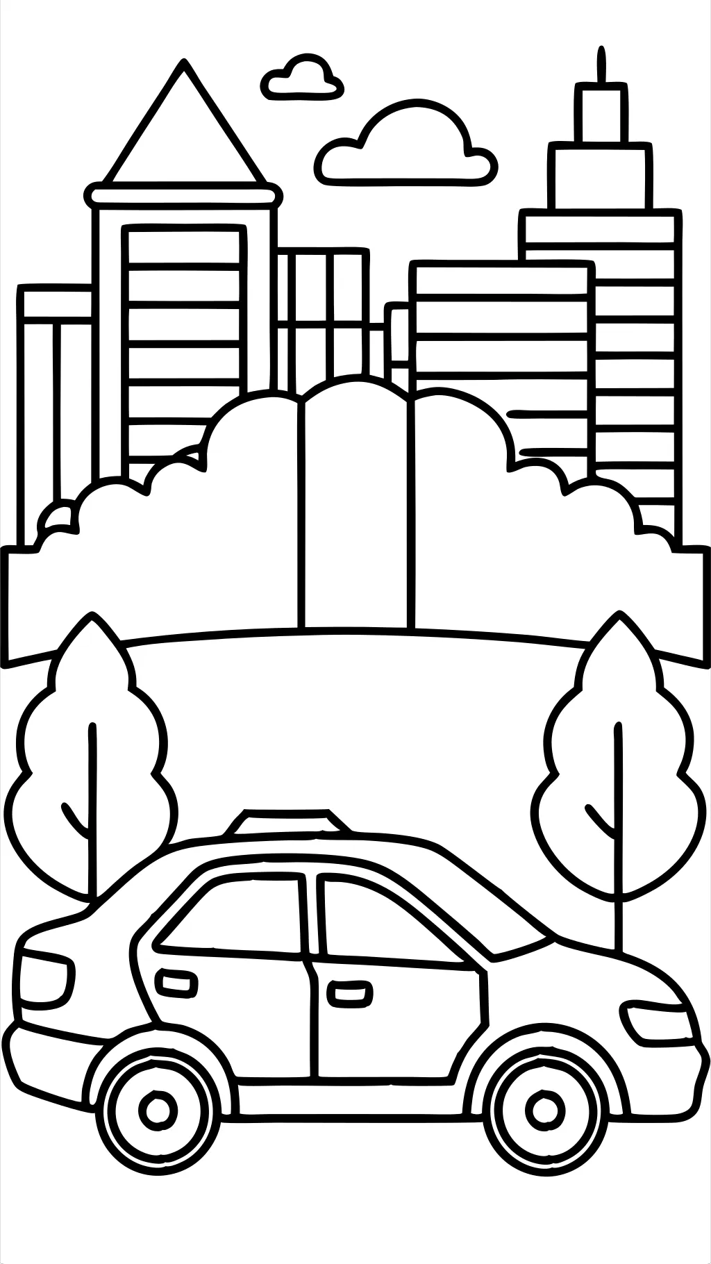 police car lights coloring page